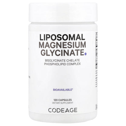Codeage, Liposomal Magnesium Glycinate, 120 Vegetable Capsules