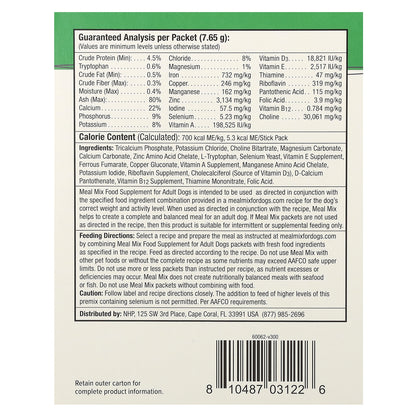 Dr. Mercola, Meal Mix, Food Supplement, For Adult Dogs, 30 Packets, 0.26 oz (7.65 g) Each