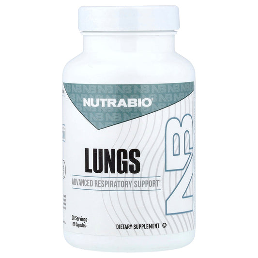 NutraBio, Lungs, 90 Capsules