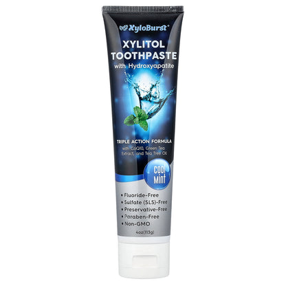 Xyloburst,  Xylitol Toothpaste with Hydroxyapatite, Cool Mint, 4 oz (113 g)