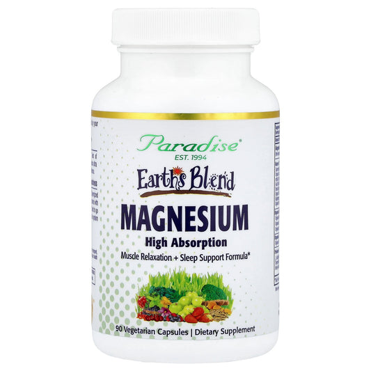 Paradise Herbs, Earth's Blend, Magnesium, 90 Vegetarian Capsules