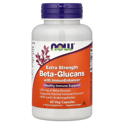 NOW Foods, Beta-Glucans With ImmunEnhancer™, 60 Veg Capsules