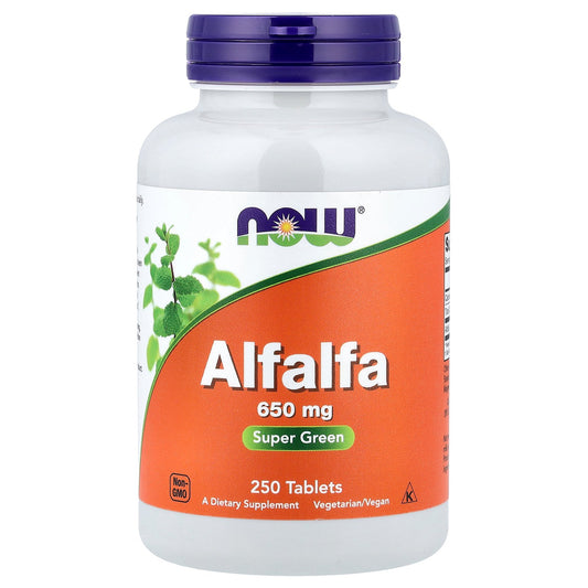 NOW Foods, Alfalfa, 650 mg, 250 Tablets