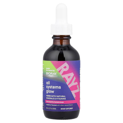 Bioray, Rayz®, All Systems Glow, For Teens, Raspberry, 2 fl oz (59 ml)