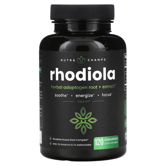 NutraChamps, Rhodiola, 120 Vegan Capsules