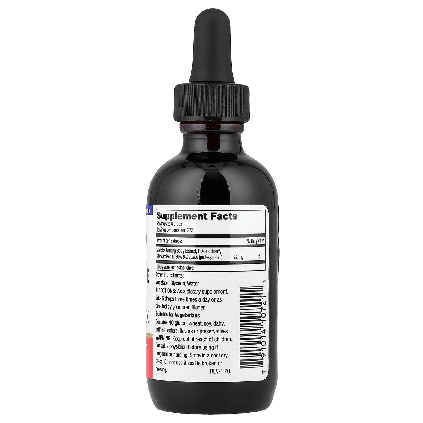 Mushroom Wisdom, Maitake D Fraction®, Pro 4X, 60 ml