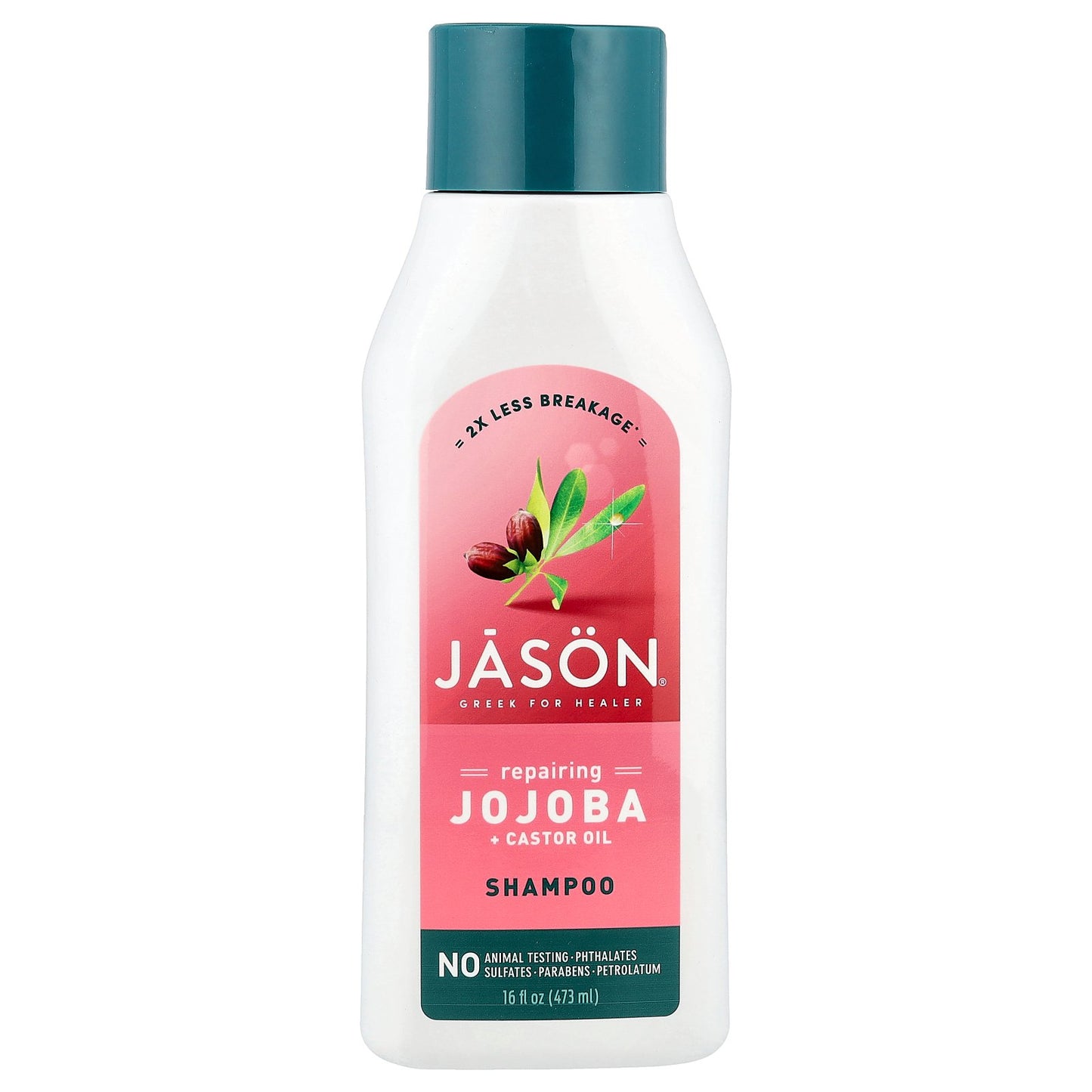 Jason Natural, Shampoo, Repairing Jojoba + Castor Oil , 16 fl oz (473 ml)