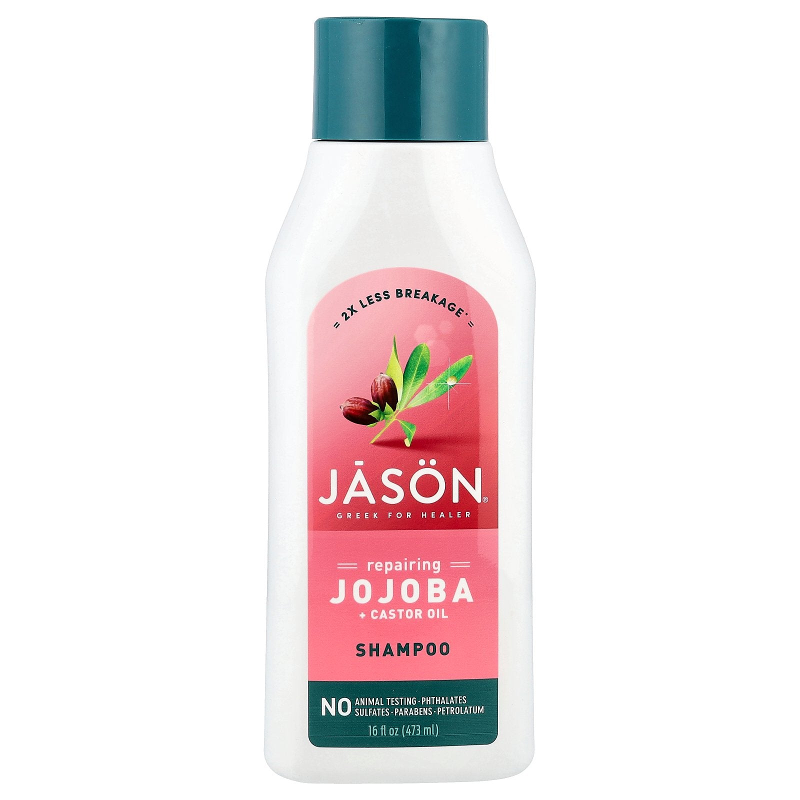 Jason Natural, Shampoo, Repairing Jojoba + Castor Oil , 16 fl oz (473 ml)