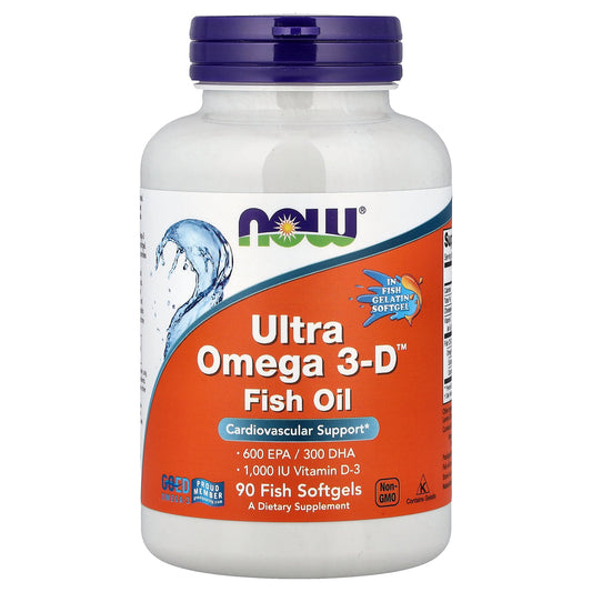NOW Foods, Ultra Omega 3-D™ Fish Oil , 90 Fish Softgels