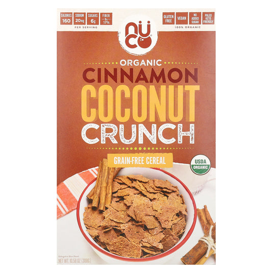 NUCO, Organic, Grain-Free Cereal, Cinnamon Coconut Crunch, 10.58 oz (300 g)