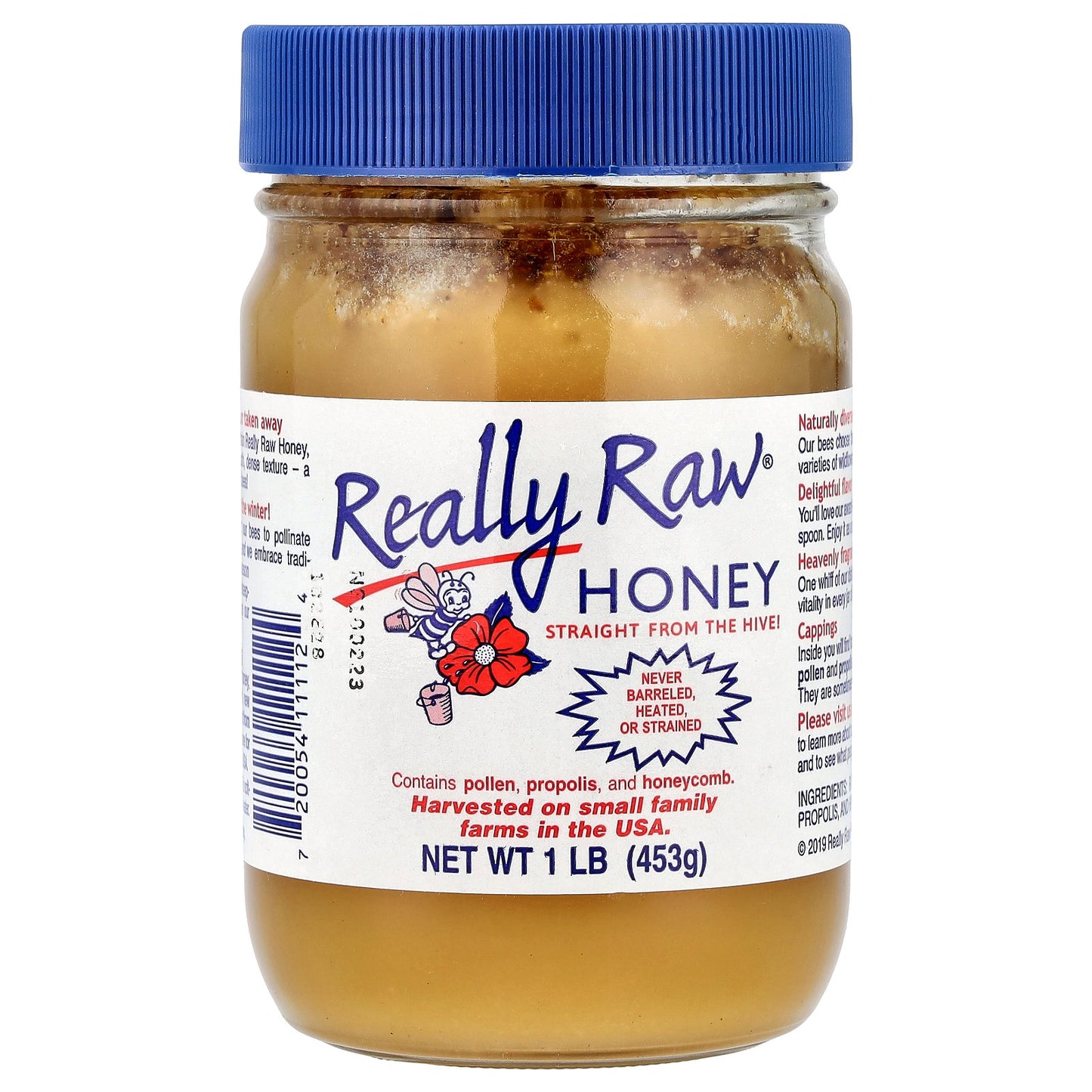 Really Raw Honey, Honey, 1 lb (453 g)