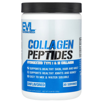 EVLution Nutrition, Collagen Peptides, Unflavored, 11.64 oz (330 g)