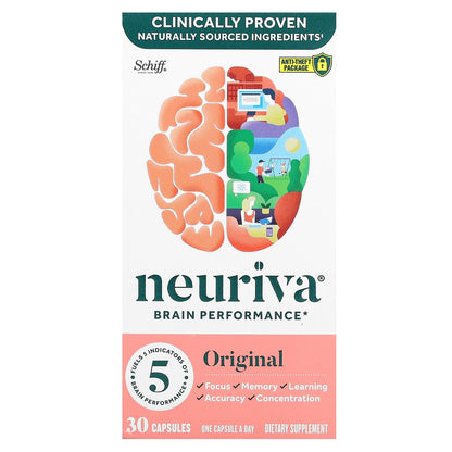 Schiff, Neuriva Brain Performance, Original, 30 Capsules