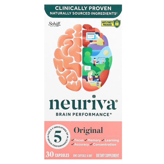 Schiff, Neuriva Brain Performance, Original, 30 Capsules