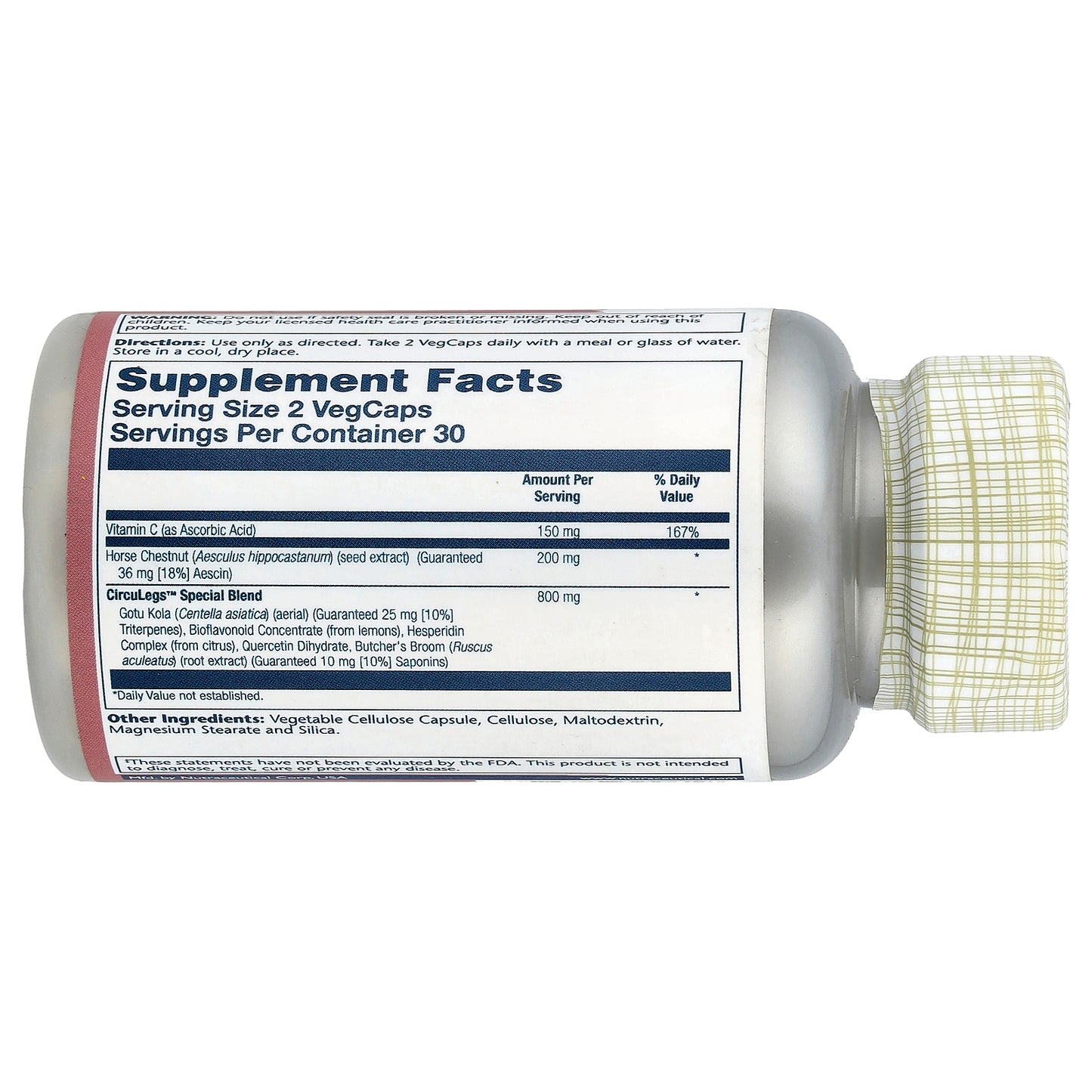 Solaray, CircuLegs™ with Horse Chestnut, 60 VegCaps