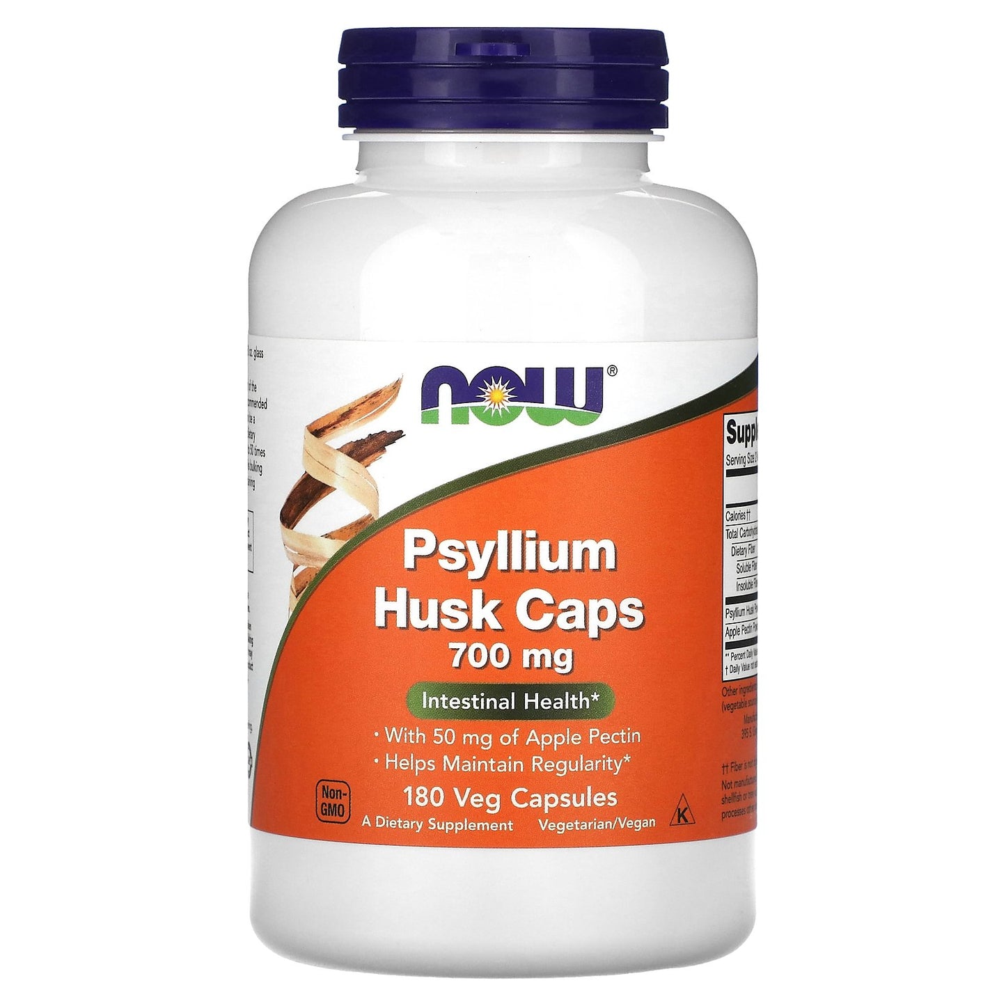 NOW Foods, Psyllium Husk Caps, 700 mg, 180 Veg Capsules