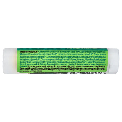 Hurraw! Balm, Lip Balm, Coconut Mint Lemongrass , 0.17 oz (4.8 g)