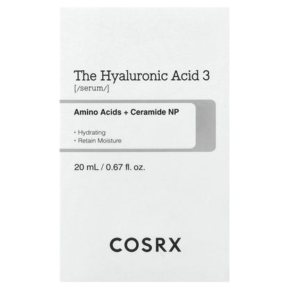 CosRx, The Hyaluronic Acid 3 Serum, 0.67 fl oz (20 ml)
