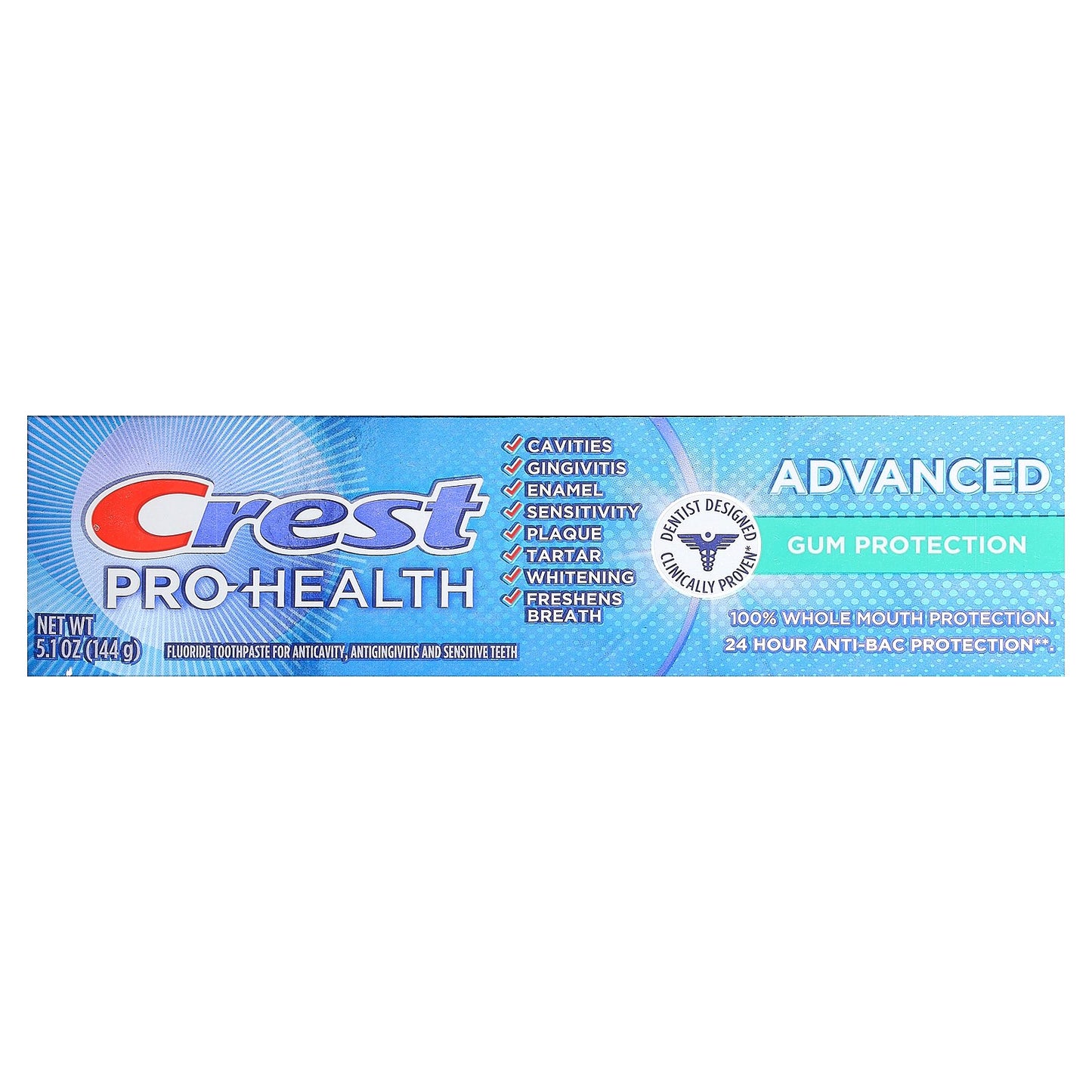 Crest, Pro Health,  Advanced Fluoride Toothpaste, Gum Protection, 5.1 oz (144 g)