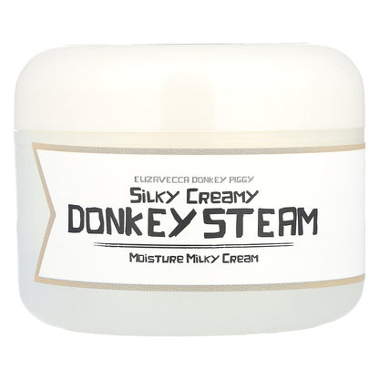 Elizavecca, Donkey Piggy, Silky Creamy Donkey Steam, Moisture Milky Cream, 3.53 oz (100 g)