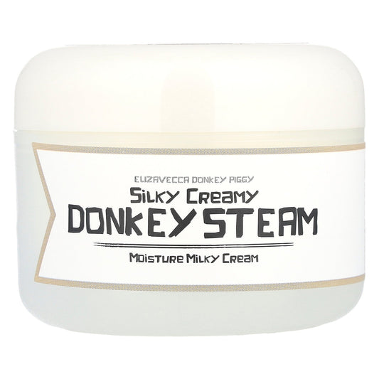 Elizavecca, Donkey Piggy, Silky Creamy Donkey Steam, Moisture Milky Cream, 3.53 oz (100 g)