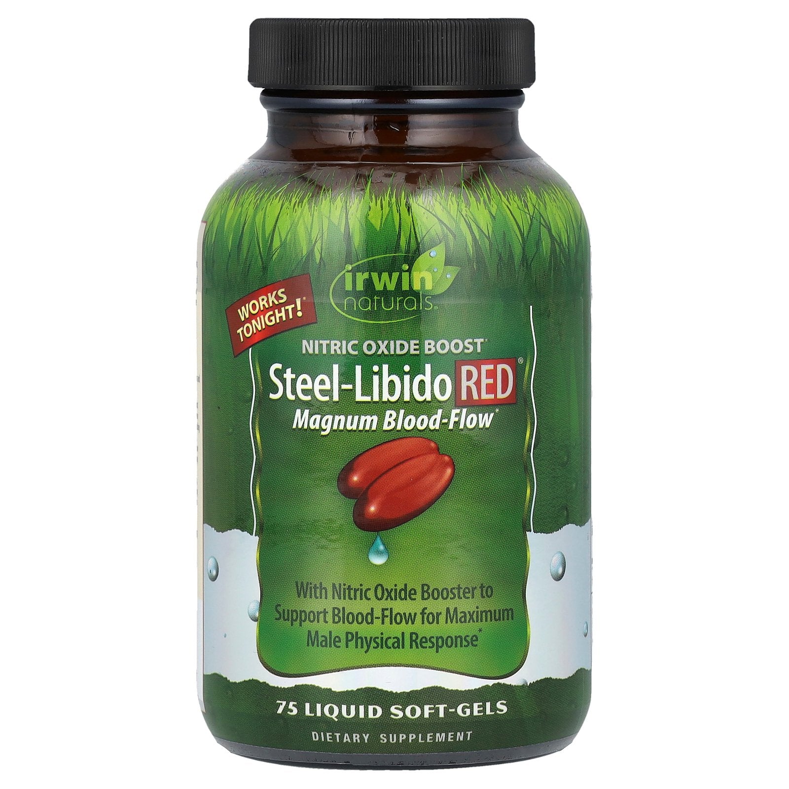 Irwin Naturals, Steel-Libido Red®, Magnum Blood-Flow, 75 Liquid Soft-Gels