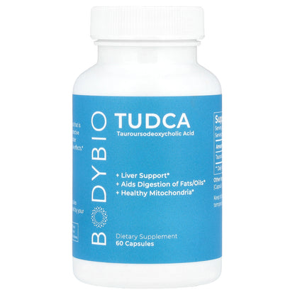 BodyBio, TUDCA, 60 Capsules (250 mg per Capsule)