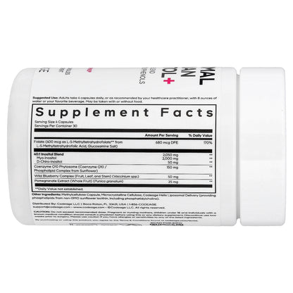 Codeage, Liposomal Ovarian Inositol+, 120 Vegetable Capsules