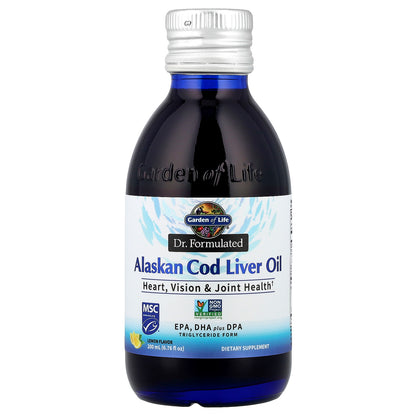 Garden of Life, Dr. Formulated, Alaskan Cod Liver Oil, Lemon, 6.76 fl oz (200 ml)