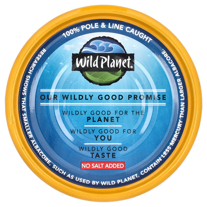 Wild Planet, Albacore Wild Tuna, No Salt Added, 5 oz (142 g)