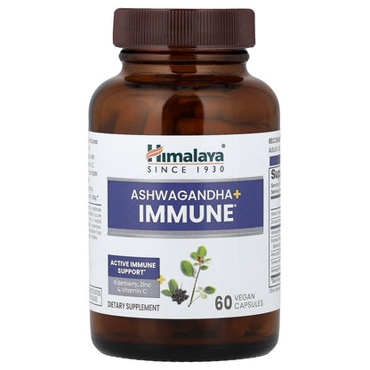 Himalaya, Ashwagandha + Immune , 60 Vegan Capsules