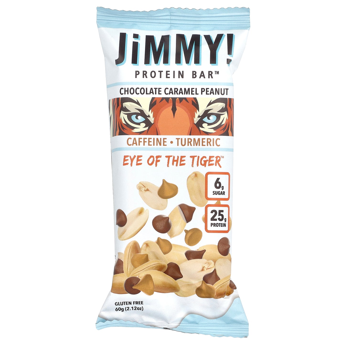 JiMMY!, Bars with Benefits, Protein Bar, Chocolate Caramel Peanut, 12 Bars, 2.12 oz (60 g) Each