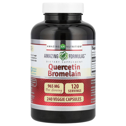 Amazing Nutrition, Quercetin Bromelain, 240 Veggie Capsules