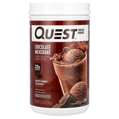 Quest Nutrition, Protein Powder, Chocolate Milkshake, 1.6 lb (726 g)