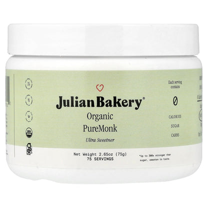 Julian Bakery, Organic PureMonk Ultra Sweetener, 2.65 oz (75 g)