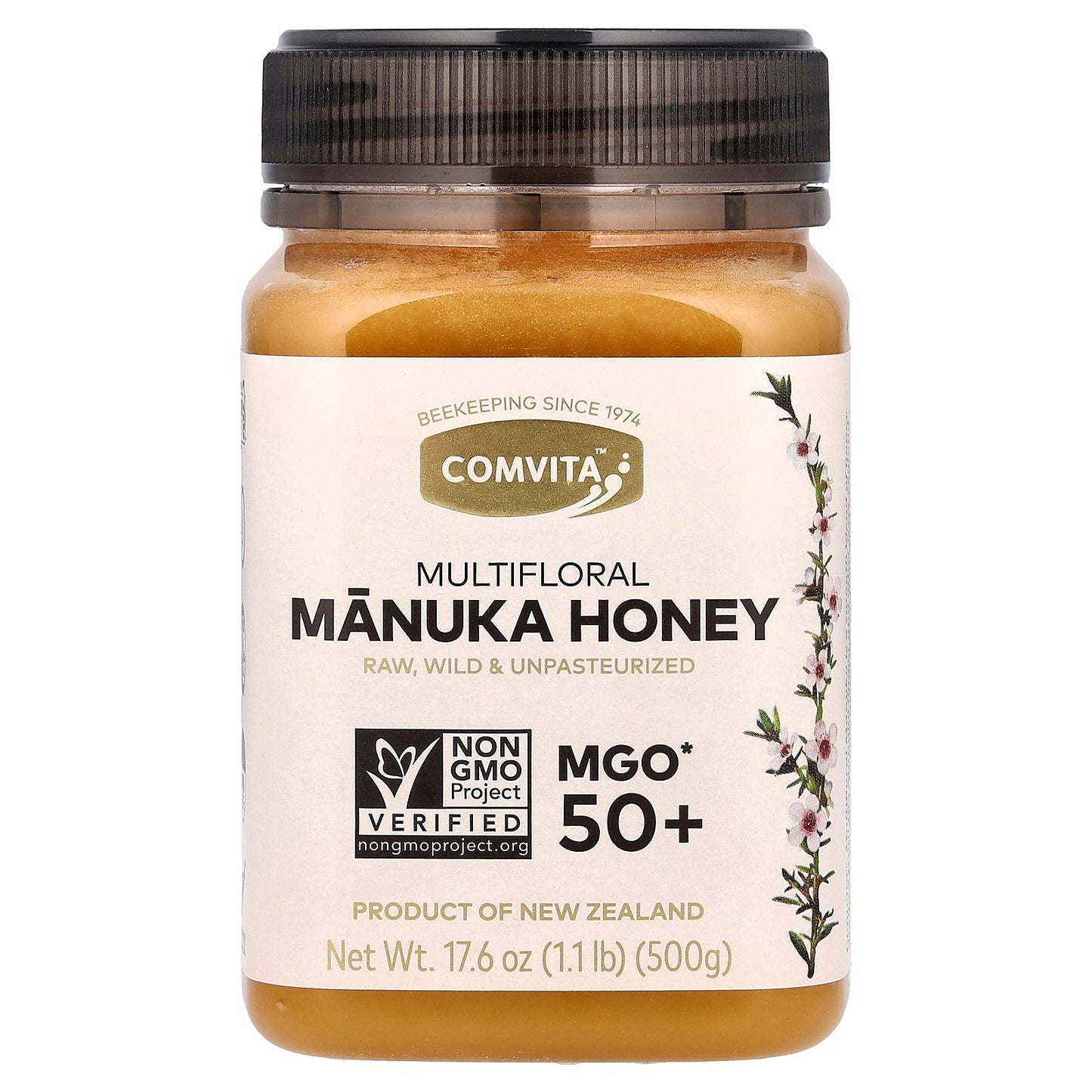 Comvita, Multifloral Manuka Honey, MGO 50+, 17.6 oz (500 g)