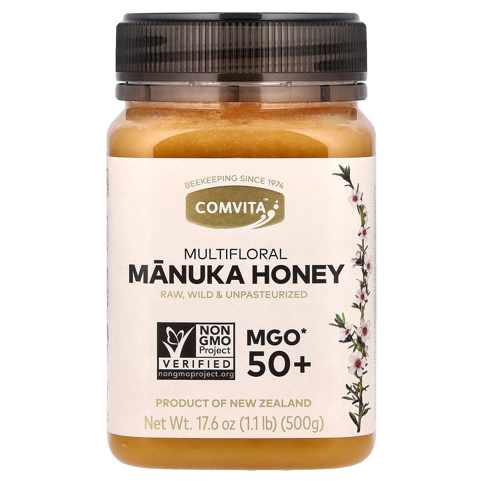 Comvita, Multifloral Manuka Honey, MGO 50+, 17.6 oz (500 g)