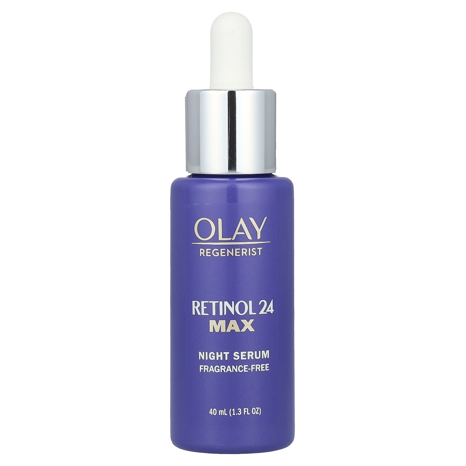 Olay, Regenerist, Retinol 24, Night Serum, Fragrance-Free, 1.3 fl oz (40 ml)