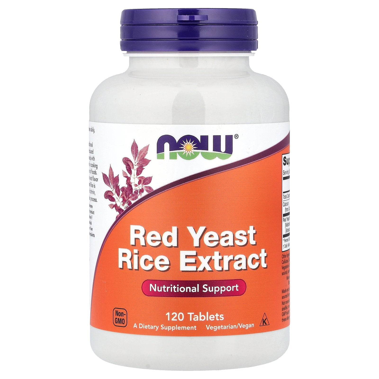 NOW Foods, Red Yeast Rice Extract, 120 Tablets (1,200 mg per Tablet)