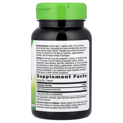 Nature's Way, Youthful You™, DHEA, 5 mg, 60 Vegan Capsules