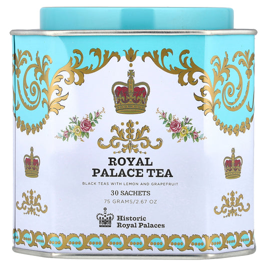 Harney & Sons, Royal Palace Tea, Black Teas with Lemon and Grapefruit, 30 Sachets, 2.67 oz (75 g)