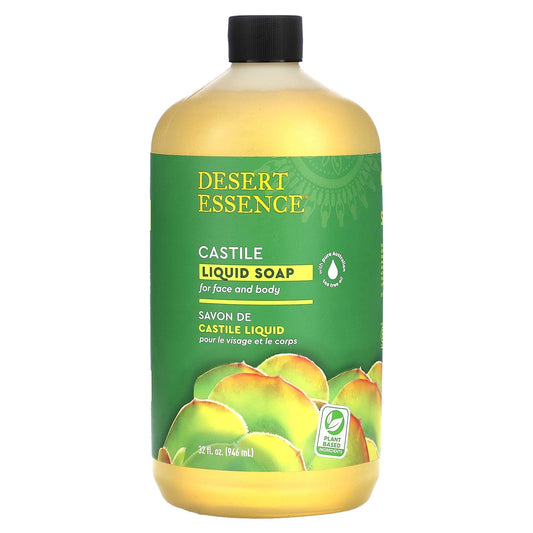 Desert Essence, Castile Liquid Soap, 32 fl oz (946 ml)