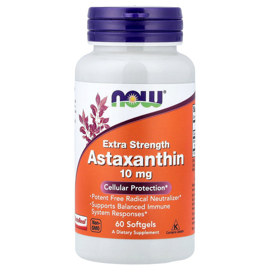 NOW Foods, Astaxanthin, 10 mg, 60 Softgels