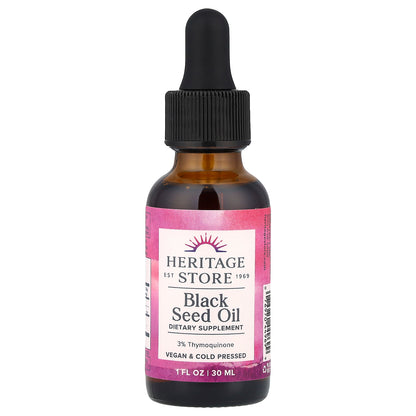 Heritage Store, Black Seed Oil, 1 fl oz (30 ml)
