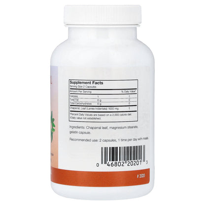 Arizona Natural, Chaparral, 180 Capsules (500 mg per Capsule)