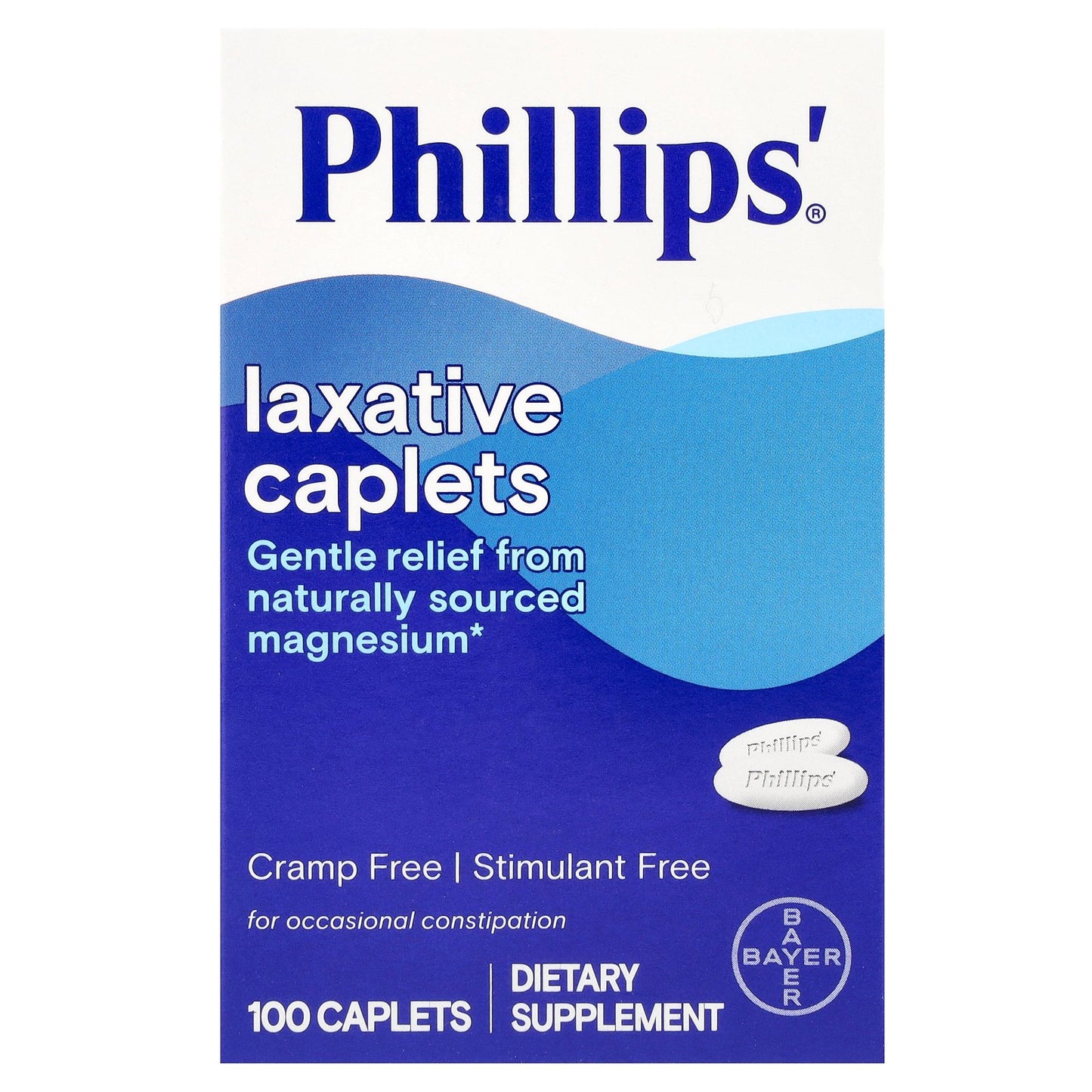Phillip's, Laxative Caplets, 500 mg, 100 Caplets