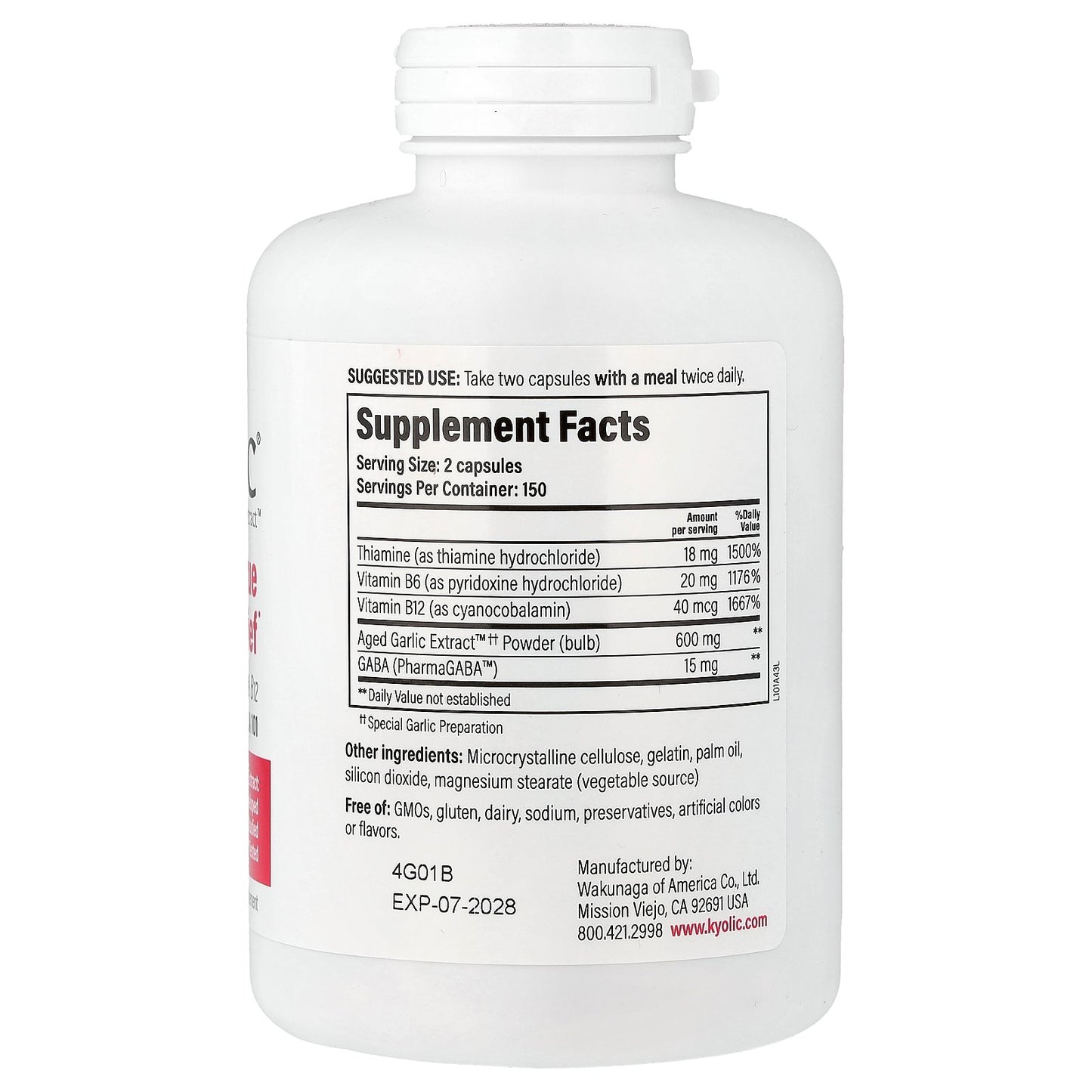 Kyolic, Aged Garlic Extract™, Formula 101, 300 Capsules