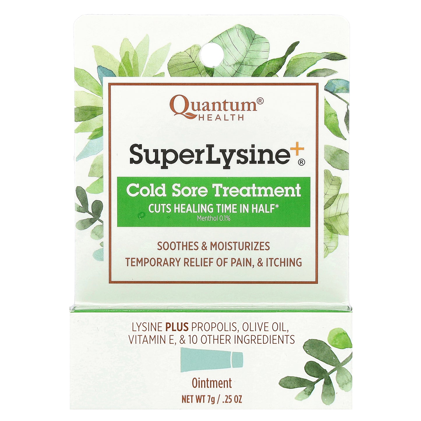 Quantum Health, Super Lysine+, Cold Sore Treatment, 0.25 oz (7 g)