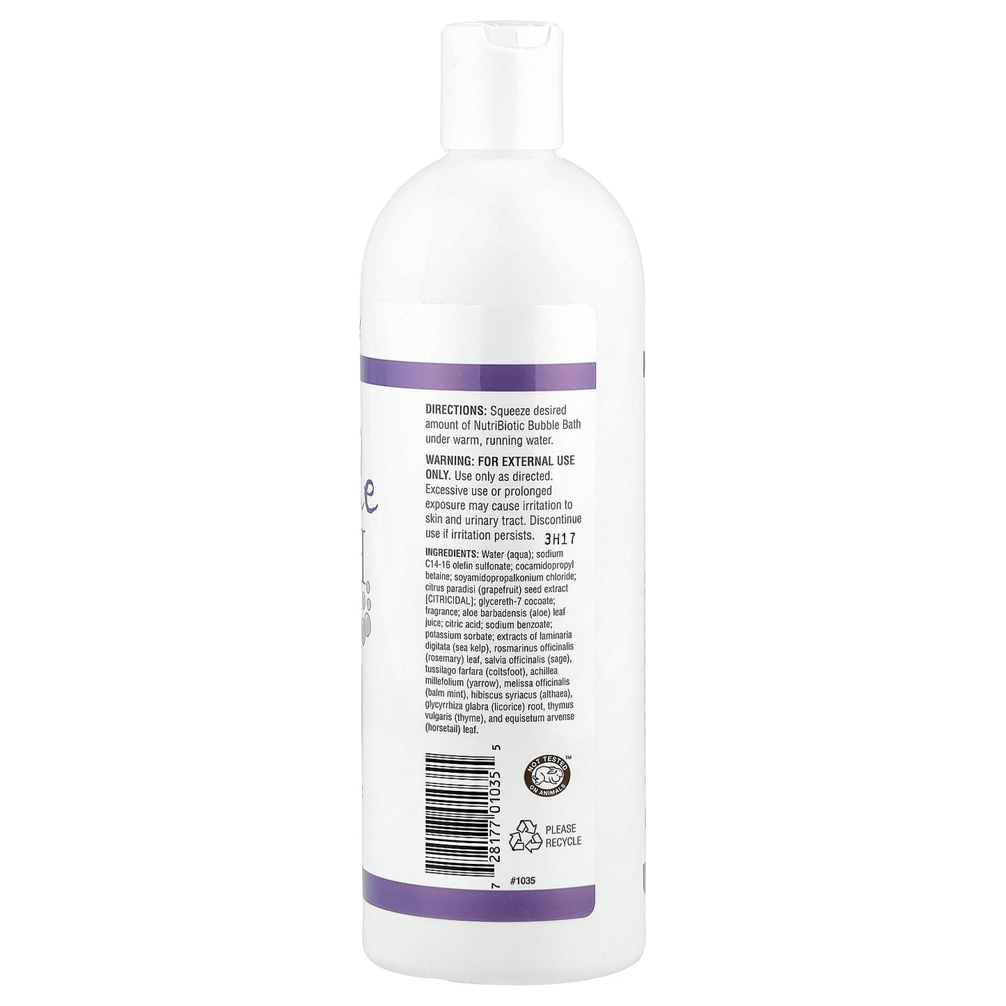 NutriBiotic, Bubble Bath, Non-Soap, Fresh Fruit, 16 fl oz (473 ml)