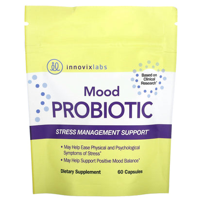 InnovixLabs, Mood Probiotic, Mood Support Supplement, 60 Capsules